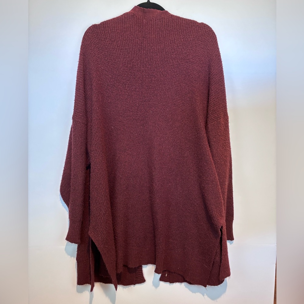 American Eagle Maroon Oversized Button Front Cardigan L/XL - Picture 6 of 13